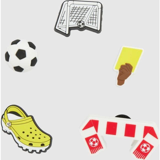 Crocs Jibbitz Fodbold 5-Pak Multicolor