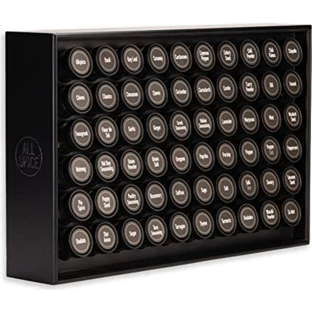AllSpice Gewürzregal Holz 60 Gläser 118 ml