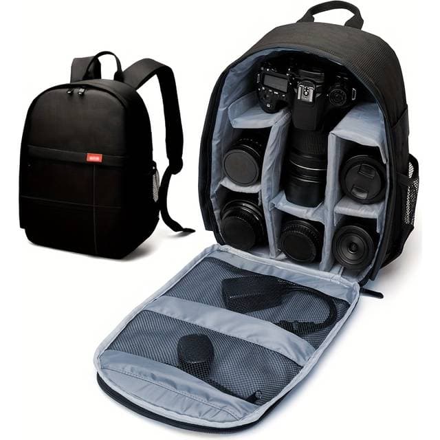 Temu Professional Photography Backpack Black