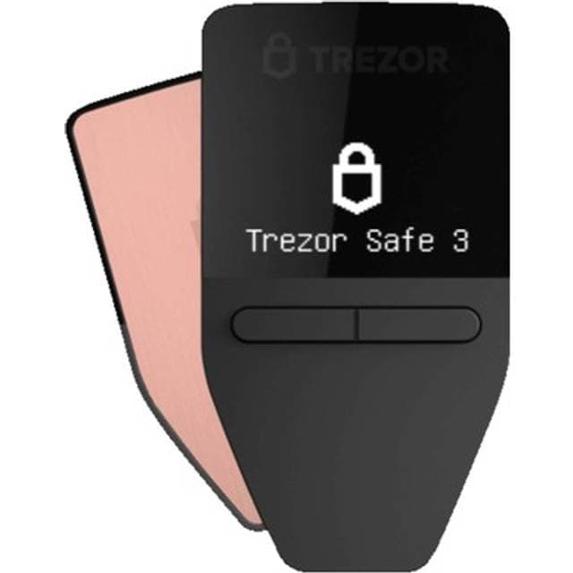 Trezor Safe 3 Hardware Wallet Rosa