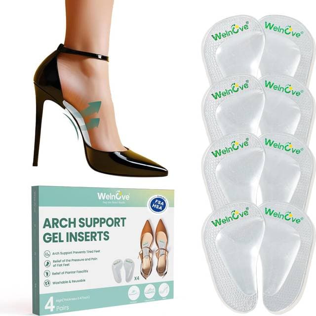 Welnove Flat Feet Gel Arch Support Inserts