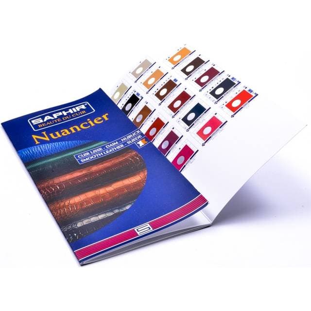 Saphir Colour Chart Farvekort