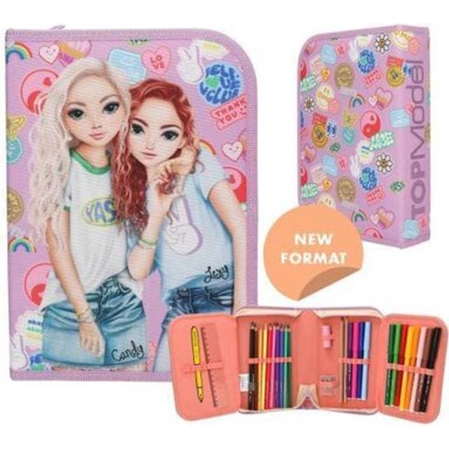 Top Model Dobbelt Penalhus Girl Power - Pink