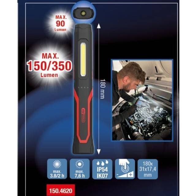 KS Tools UltimateBEAM Slim Handleuchte 350 Lu