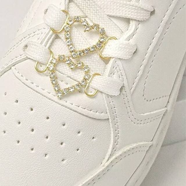 Shein 2pcs Elegant Hollow Alloy Shoe Charms