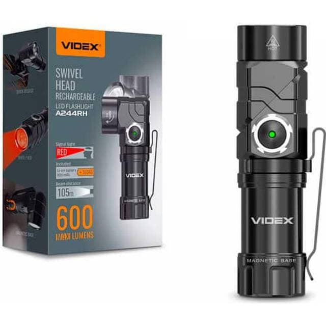 Videx Mini Lommelygte 600Lm Nøglering