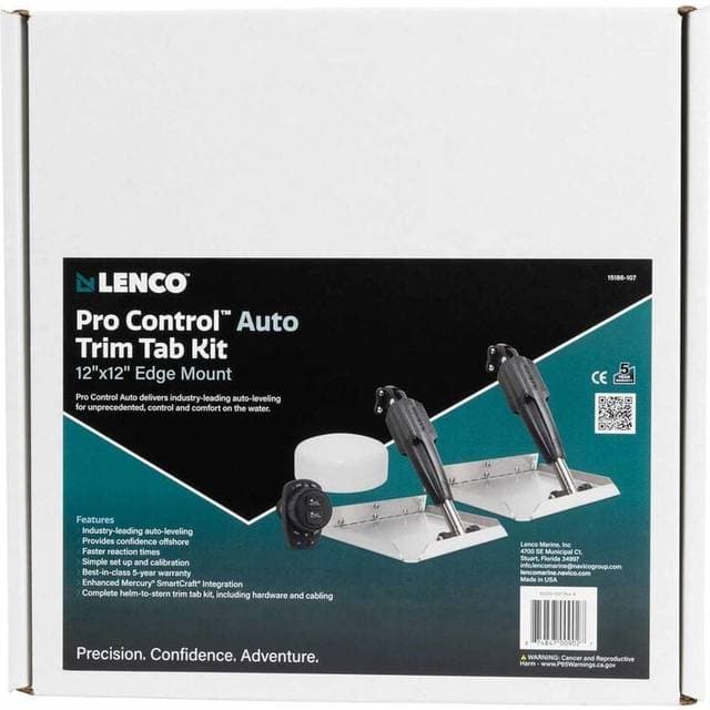 Lenco 12 x 12 Edge Mount Trim Tab Kit