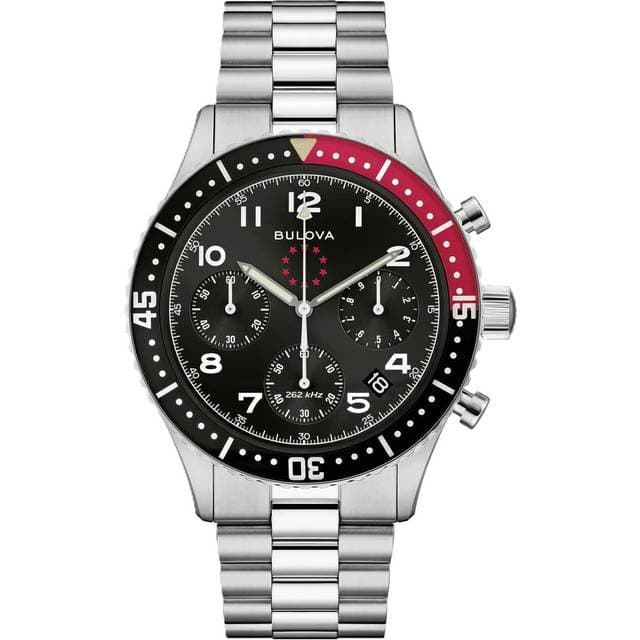 Bulova Marine Star 98B451 Sort Kvarts Herreur