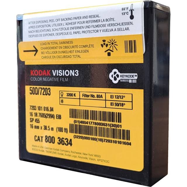 Kodak 16mm Vision3 100ft 50D 7203