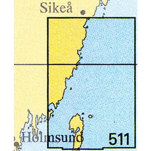 Sjöfartsverket Skærgårdskort 511 Holmön