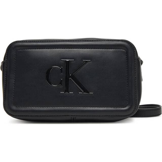 Calvin Klein Monogram Logo Camera Bag - Black