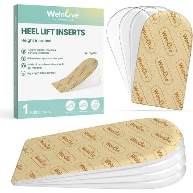 Welnove Adjustable Orthopedic Shoe Lifts