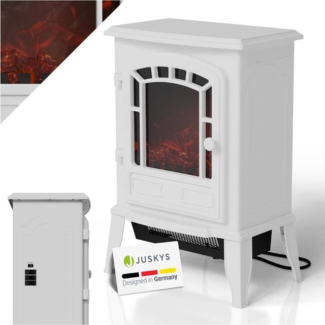 Juskys Elektrokamin Mit Flammeneffekt Weiß