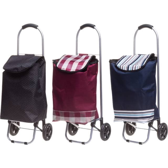 Indkøbstaske På Hjul Med Stålkonstruktion