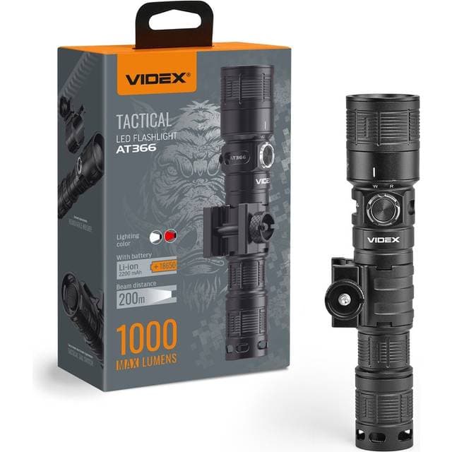 Videx Tactisk LED Lommelygte 5000K Neutral