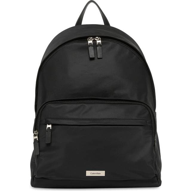 Calvin Klein Matte Nylon Backpack - Black