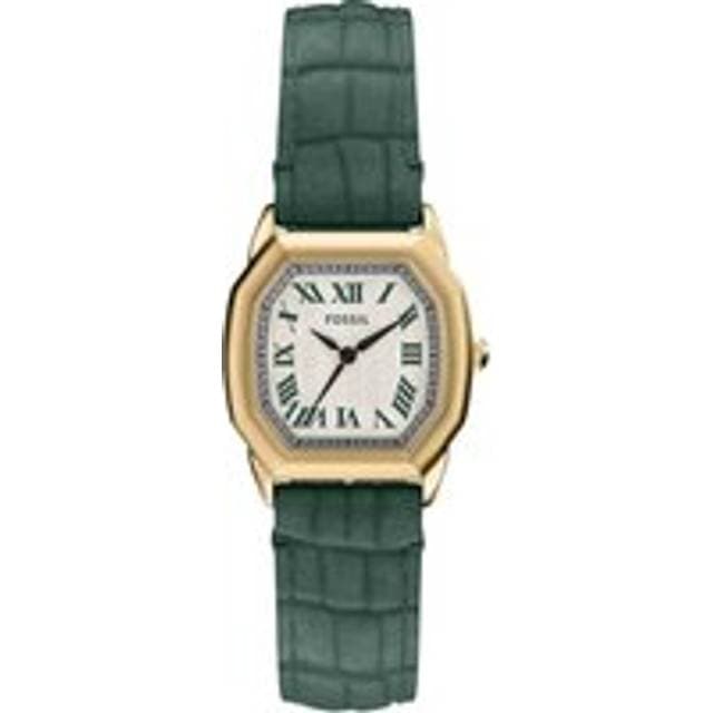 Fossil Analogt Ur Harlow Guld Grøn Sort Hvid