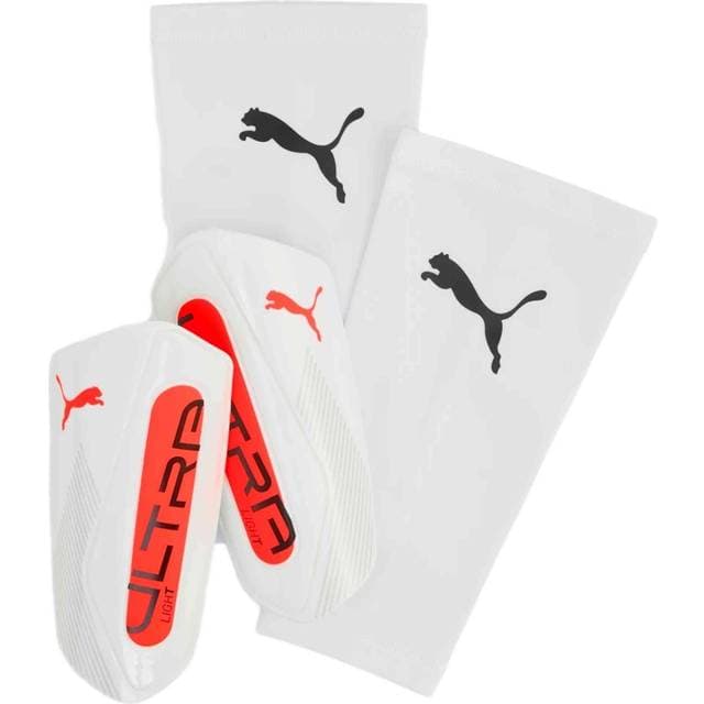 Puma Ultra Light Sleeve Shinguards - Hvid