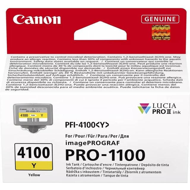 Canon PFI-4100 Gul Blæk