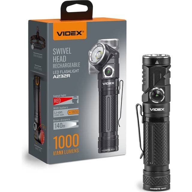 Videx LED Bærbar Lommelygte 5000K Neutral