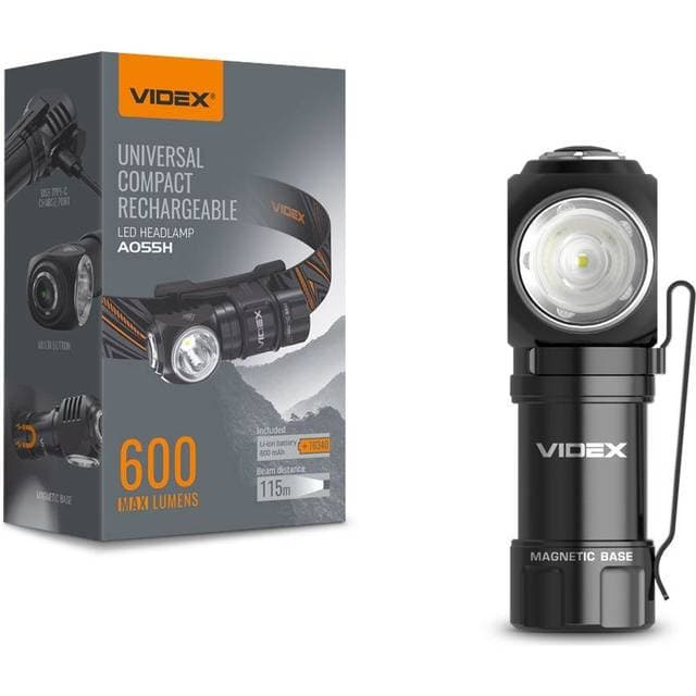 Videx Bærbar Led Lommelygte 5700K 600lm