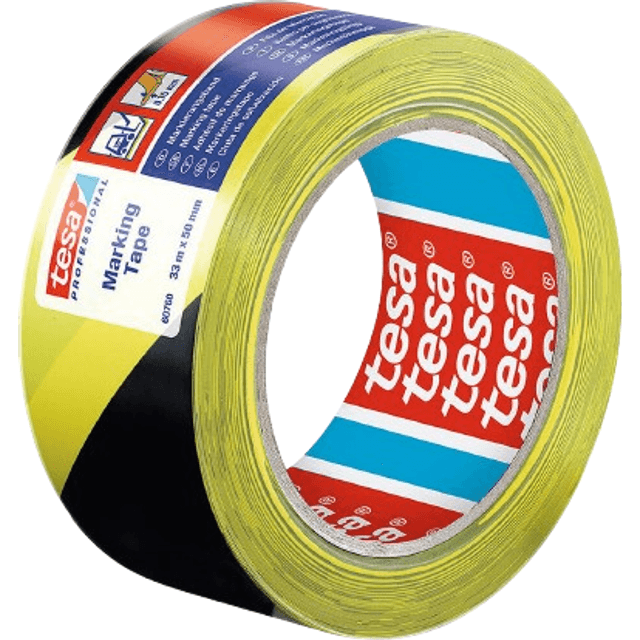 TESA 60760-00087-15 Yellow/Black 33000x50mm