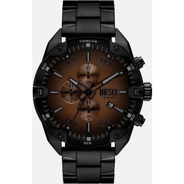 Diesel Analogt Ur Mørkebrun Sort