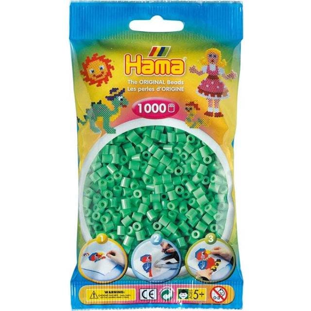 Hama Midi Beads Light Green 1000pcs 207-11