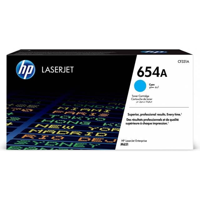 HP 654A Toner Cyan