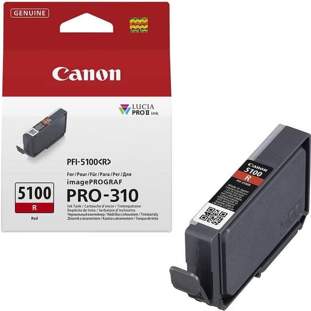 Canon PFI-5100 R Blækpatron Original - Red