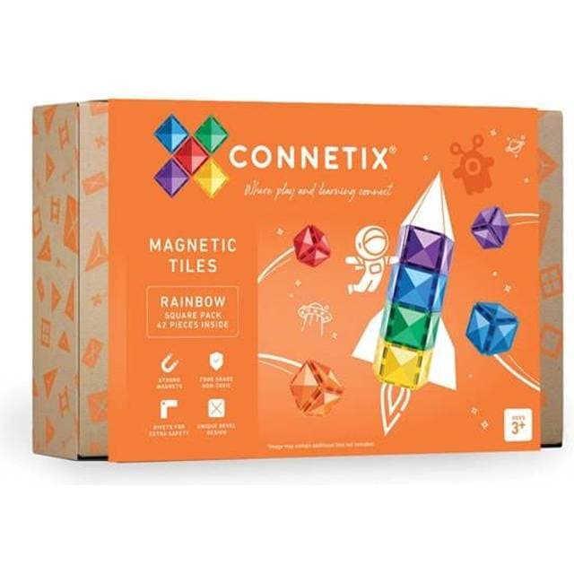 CONNETIX 42 dele Rainbow Square Pack