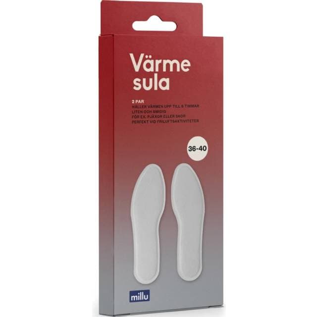 Millu Varmende Innleggssåler 2-Pakning