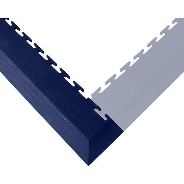 Ecotile Rand Eckstück Dunkelblau 7 mm