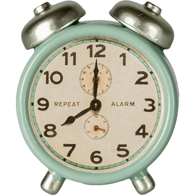 Maileg Miniature Vækkeur Mint H3