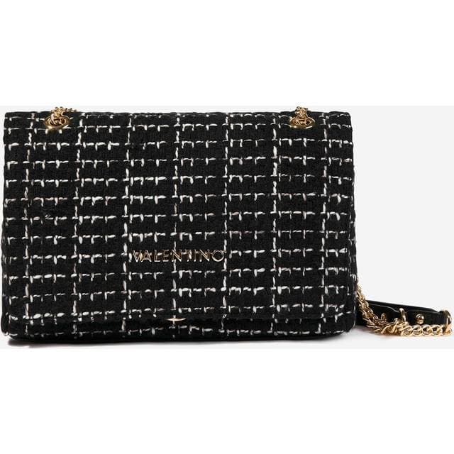 Valentino Tweed Flap Bag - Black/Multicolor
