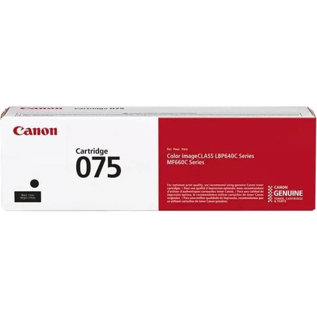 Canon Toner Cartridge 075 BK Lasertoner - Sort