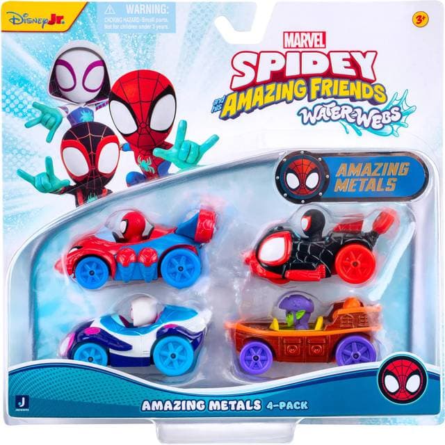 Disney Spidey Amazing Metals Car 4 Pack