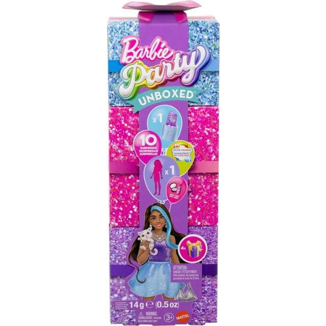 Barbie Glam Party Unboxed Purple Petite Doll