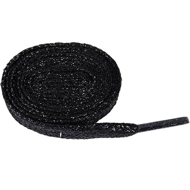 Typecat Shiny Flat Laces Shoe Lace Black