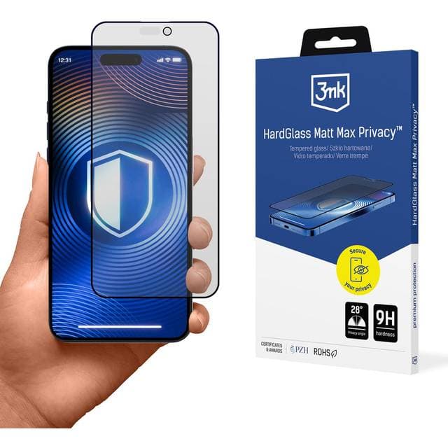 3mk Hardglass Matt Max Privacy Temperet Glas
