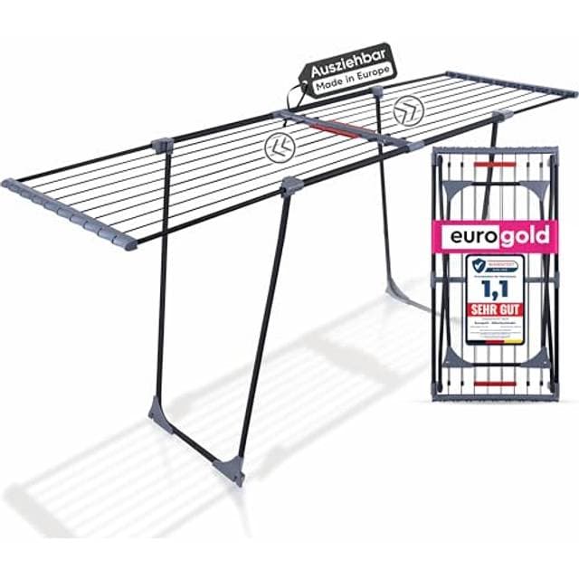 EuroGold Wäscheständer Ausziehbar 20M