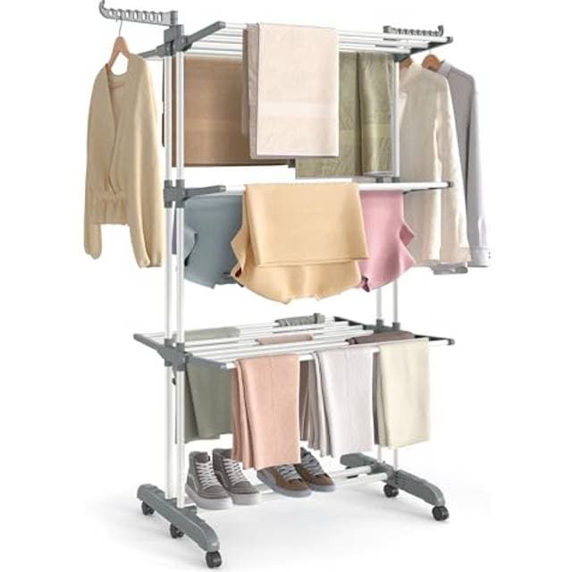 Songmics Large Foldable Clothes Airer 4-Tier
