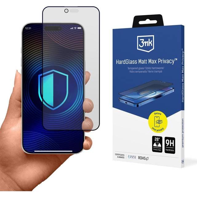 3mk Hardglass Matt Max Privacy Temperet Glas
