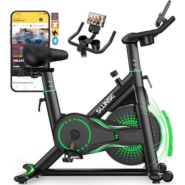 Slunse Heimtrainer Fahrrad mit App