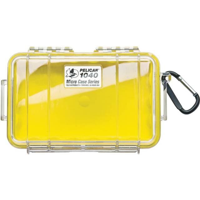 Pelican Micro Case 1040-027-100 Yellow Clear