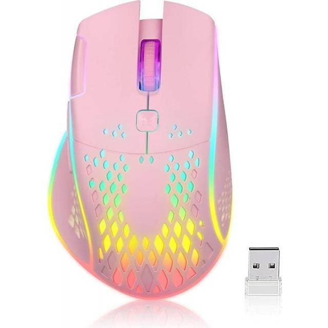 Wireless Gaming Mouse Rechargeable Honeycomb