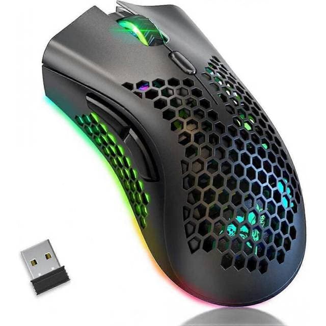 Wireless Gaming Mouse with Honeycomb Shell