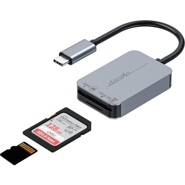 Dacota Platinum USB-C 3.0 2-in-1 Kortlæser
