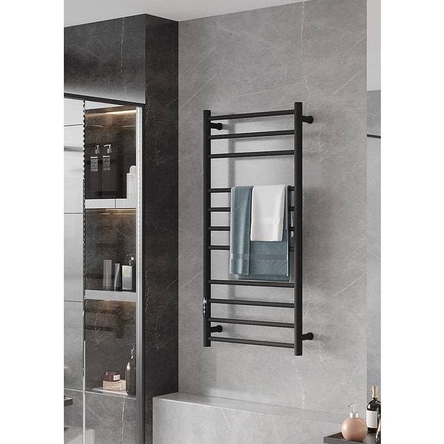 Elektra Round Håndklædetørrer El Sort