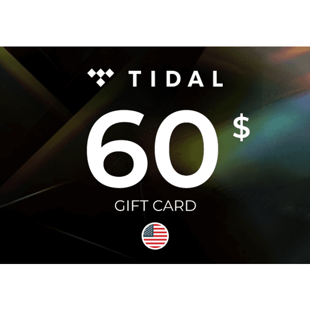 Tidal Gift Card 60 USD